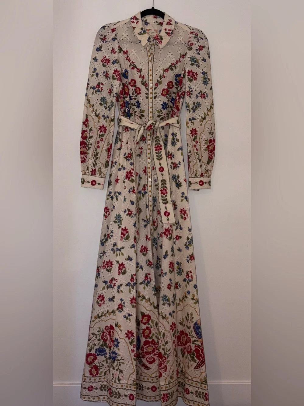 Sezane x Farm Rio Bella Dress in Jardim Romantico Cream Floral Dress FR34/US2 - Picture 4 of 9